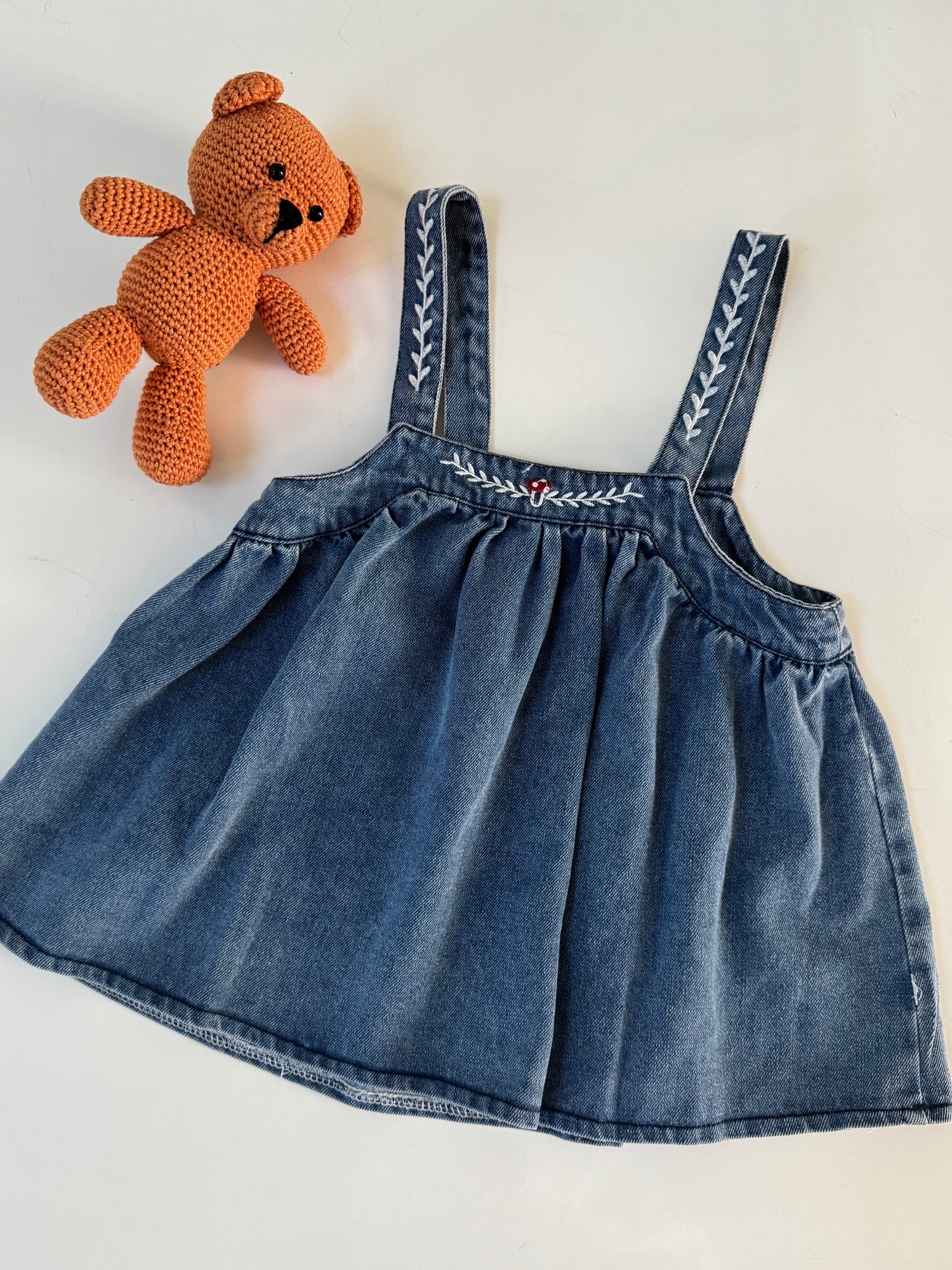 Falda de Tirantes de Mezclilla