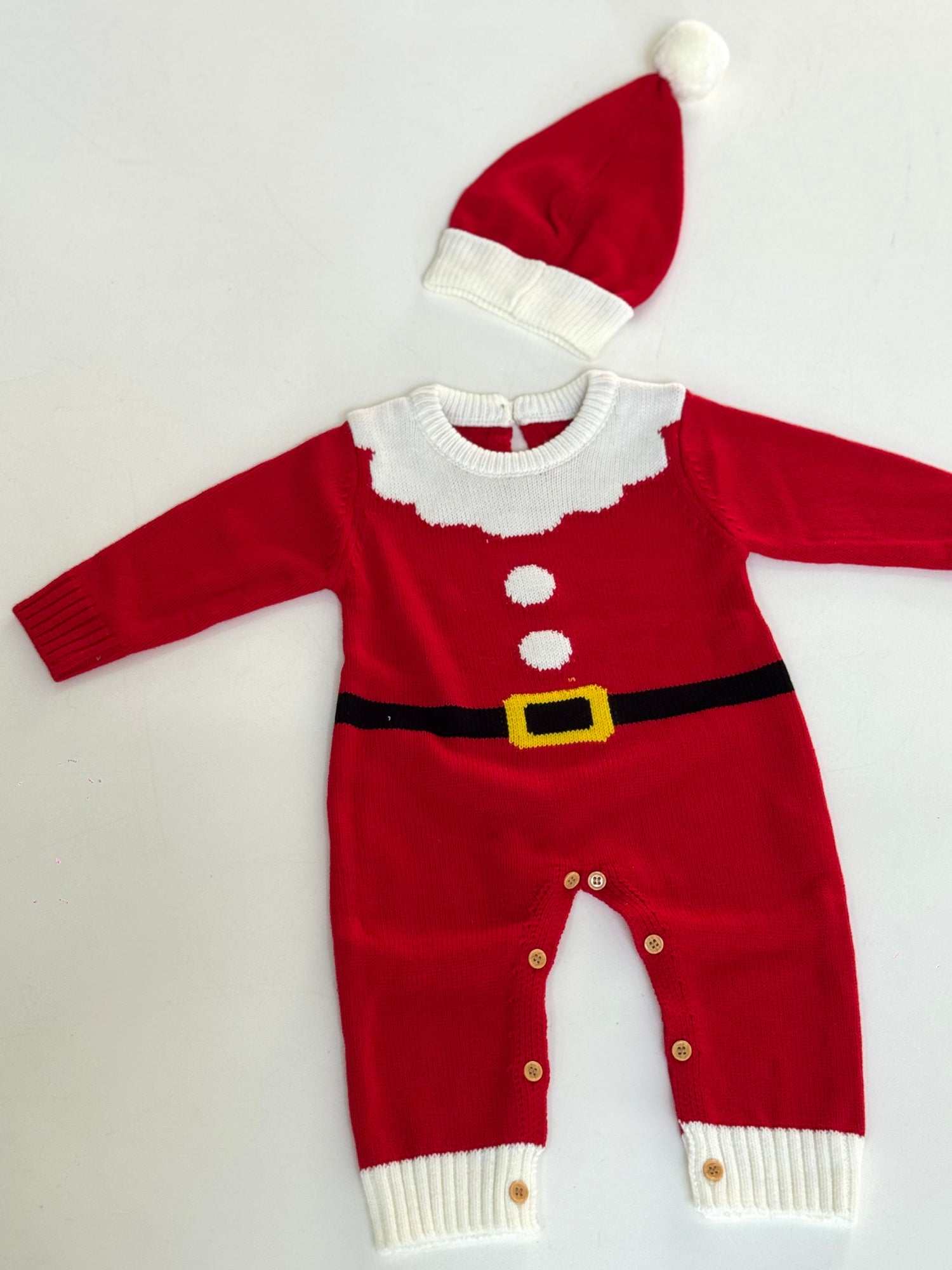 Pelele Traje de Santa con Gorro